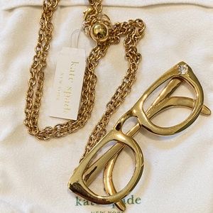 Kate Spade "Hang In There" Glasses Pendant Necklace
